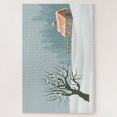 Kerstwinter Landschap Puzzel Legpuzzel (Verticaal)