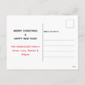 Kerstwinter Landschap Waterverf Feestdagenkaart (Achterkant)