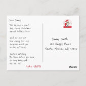 Kerstwinter met Kerstmis Briefkaart (Achterkant)