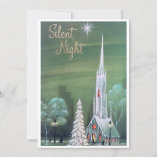 kerstwinter met Retro Feestdagenkaart