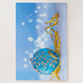 Kerstwinter Ornament puzzel Legpuzzel (Verticaal)