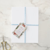 Kerstwinter Rood Vrijgezellenfeest Gift Label Cadeaulabel (Met Touw)