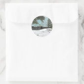Kerstwinter scènes Sticker (Tas)