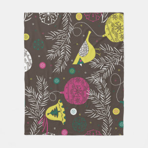 Kerstwinter: seizoensgebonden patroon. fleece deken