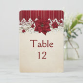 Kerstwinter Vakantie Tafel kaart (Staand voorkant)