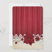 Kerstwinter Vakantie Tafel kaart (Achterkant)