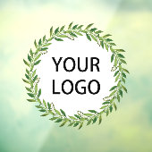 Kerstwinter Wreath Logo  Raamsticker (Vel 3)