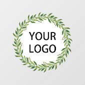 Kerstwinter Wreath Logo  Raamsticker (Vel)
