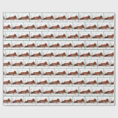 KerstwinterBarn Cadeaupapier (Vlak)