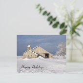 KerstwinterBarn Feestdagenkaart (Staand voorkant)