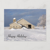 KerstwinterBarn Feestdagenkaart (Voorkant)