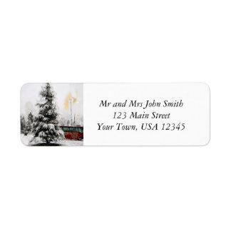 Kerstwinterboom Etiket