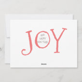 Kerstwinterdieren Feestdagenkaart (Achterkant)