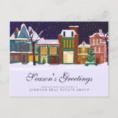 kerstwinterdorp | Groeten van het seizoen Briefkaart (Voorkant)