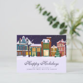 Kerstwinterdorp  | PRETTIGE FEESTDAGEN Briefkaart (Staand voorkant)