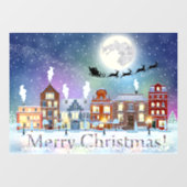 Kerstwinterdorp  raamsticker (Vel)