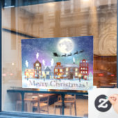 Kerstwinterdorp  raamsticker (Cafe Raam)