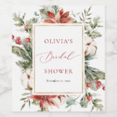 kerstwinteretiket Vrijgezellenfeest Wijnflesetiket Wijn Etiket (Enkel label)