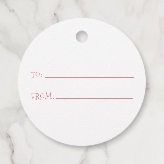 Kerstwinterfeestdag Bedankjes Labels (Achterkant)