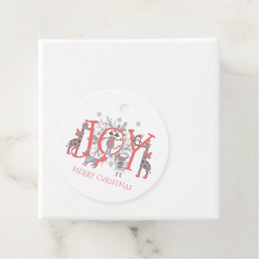 Kerstwinterfeestdag Bedankjes Labels (In situ)