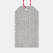 Kerstwinterkleertjes met aangepaste naam cadeaulabel (Achterkant)