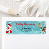 Kerstwinterlandschap met Kerstmis en met Kerstmis Etiket (Insitu)