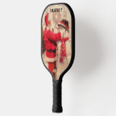  kerstwinternaam Santa Snowman Pickleball Paddle (Links)