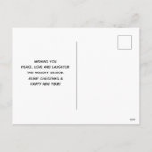 Kerstwinterpatroon Feestdagenkaart (Achterkant)