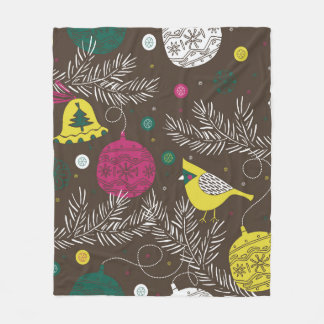 kerstwinterpatroon fleece deken
