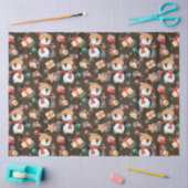 Kerstwinterpinguïns sneeuwvlokken voor kinderen tissuepapier (Craft)