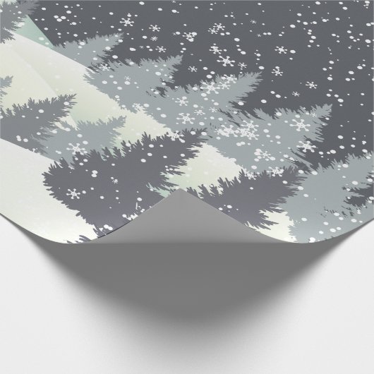 Kerstwinterpins Cadeaupapier (Hoek)