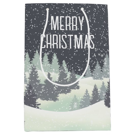 Kerstwinterpins Medium Cadeauzakje (Voorkant)