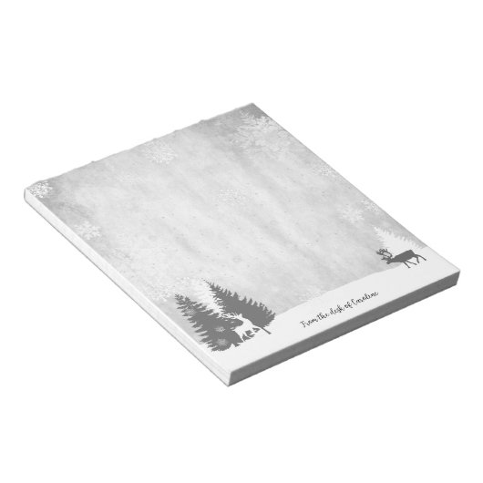 kerstwinterrecorder notitieblok (Schuin)