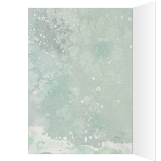 Kerstwintersneeuw één I-liefdeskaart (Binnen (Links))