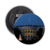 Kerstwit huis in Washington DC Button Flesopener (Voorkant)