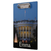 Kerstwit huis in Washington DC Klembord (Links)