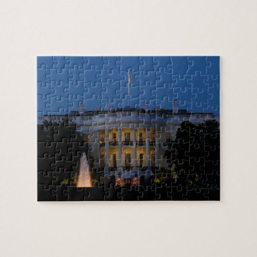Kerstwit huis in Washington DC Legpuzzel (Horizontaal)