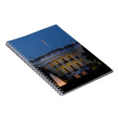 Kerstwit huis in Washington DC Notitieboek (Rechterzijde)