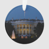 Kerstwit huis in Washington DC Ornament (voorkant)
