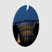 Kerstwit huis in Washington DC Ornament (voorkant)