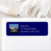 Kerstwit huis voor Feestdagen Washington DC Etiket (Insitu)