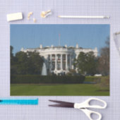 Kerstwit huis voor Feestdagen Washington DC Tissuepapier (Craft)