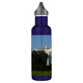 Kerstwit huis voor Feestdagen Washington DC Waterfles (Links)