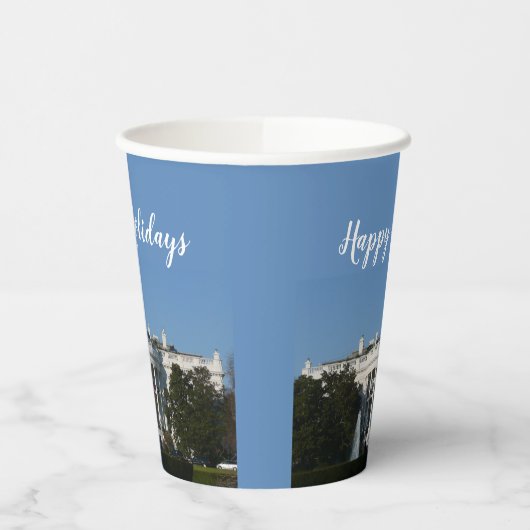 Kerstwit Papieren Bekers (Links)