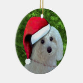 kerstwitte porseleing keramisch ornament (Rechts)