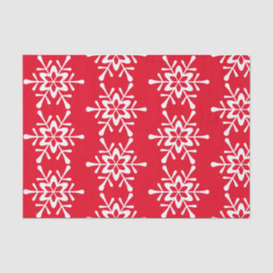 kerstwitte sneeuwvlok rode rugzak tissuepapier