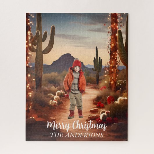 Kerstwoestijn zuidwesten vakantie foto achtergrond legpuzzel (Verticaal)