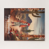 Kerstwoestijn zuidwesten vakantie foto achtergrond legpuzzel (Horizontaal)
