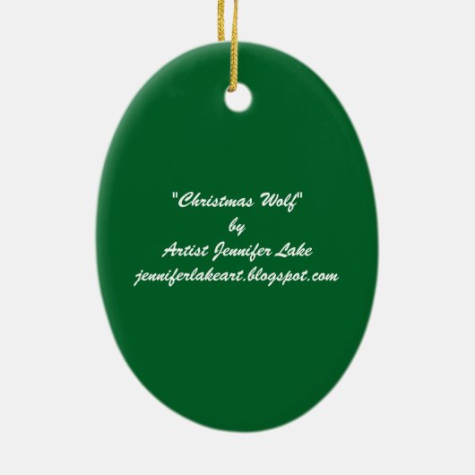 KerstWolf Ornament (Achterkant)