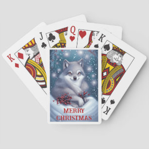 Kerstwolf - Speelkaarten